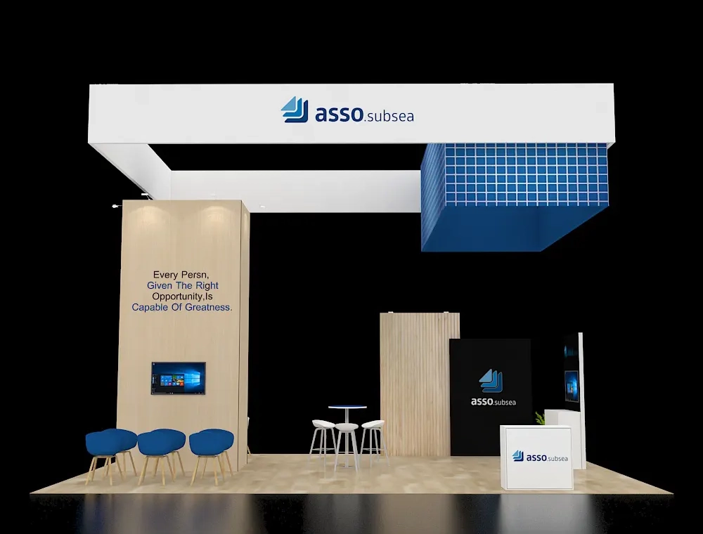 20x30 trade show booth rental design